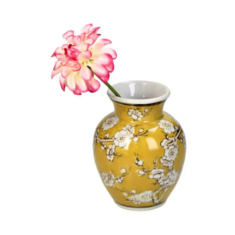 Yellow Cherry Vase S