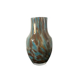 Leopard Brown Blue Vase