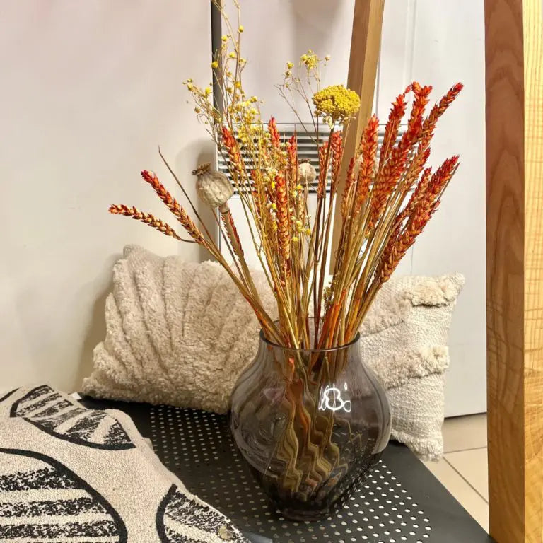 Smoked Striated Vase