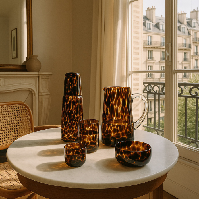 Verre Moucheté Léopard