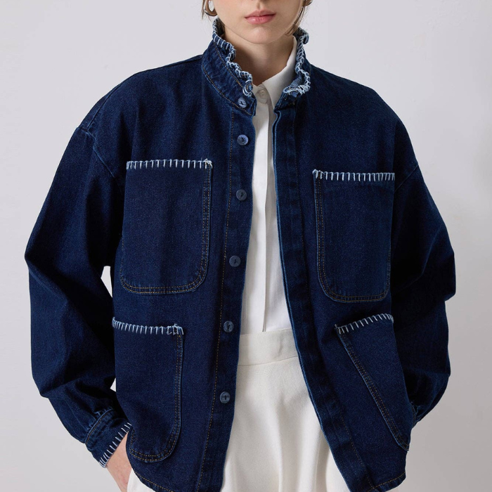 Veste Denim Brodée