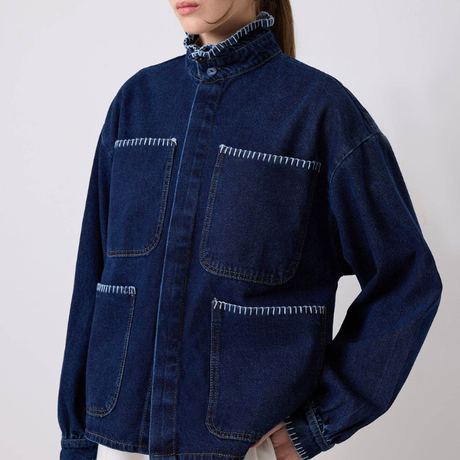 Veste Denim Brodée