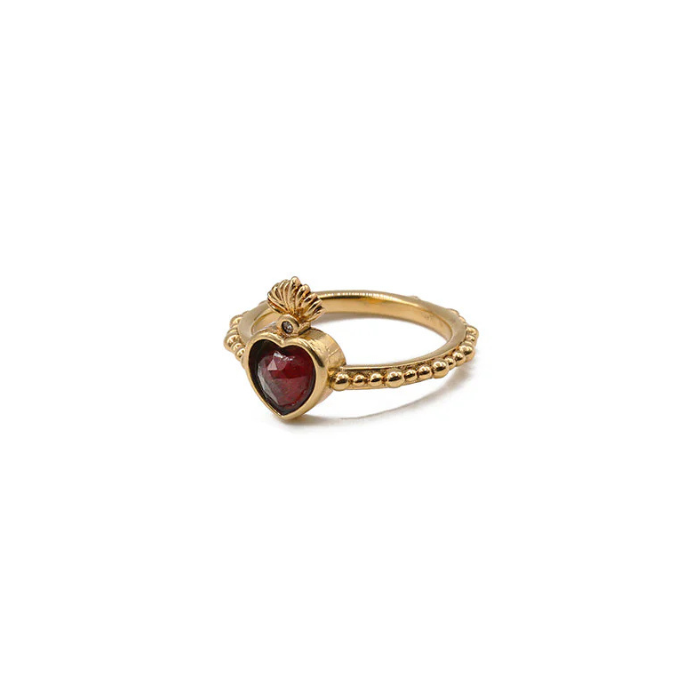 Bague Coeur Flamme