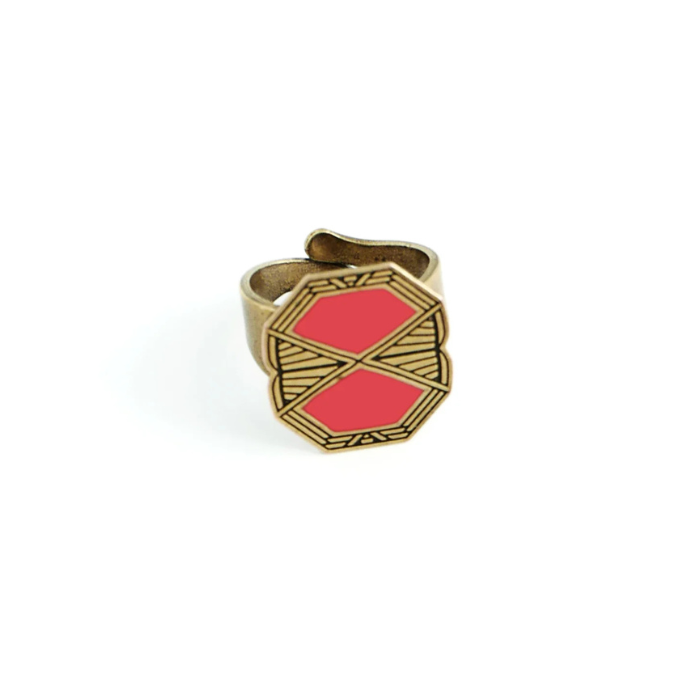 Bague Volubilis Rouge