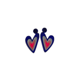 Boucles d'oreilles Miami coeur