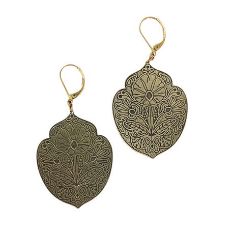 Boucles d'oreilles Ramure pastel