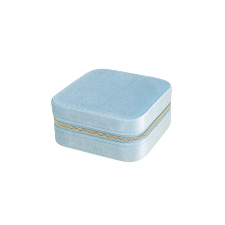 Boite Bijoux Velours Bleu