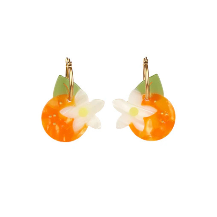 Boucles d'oreille Fleur d'Oranger