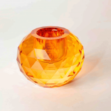 Bougeoir Crystal Ambre