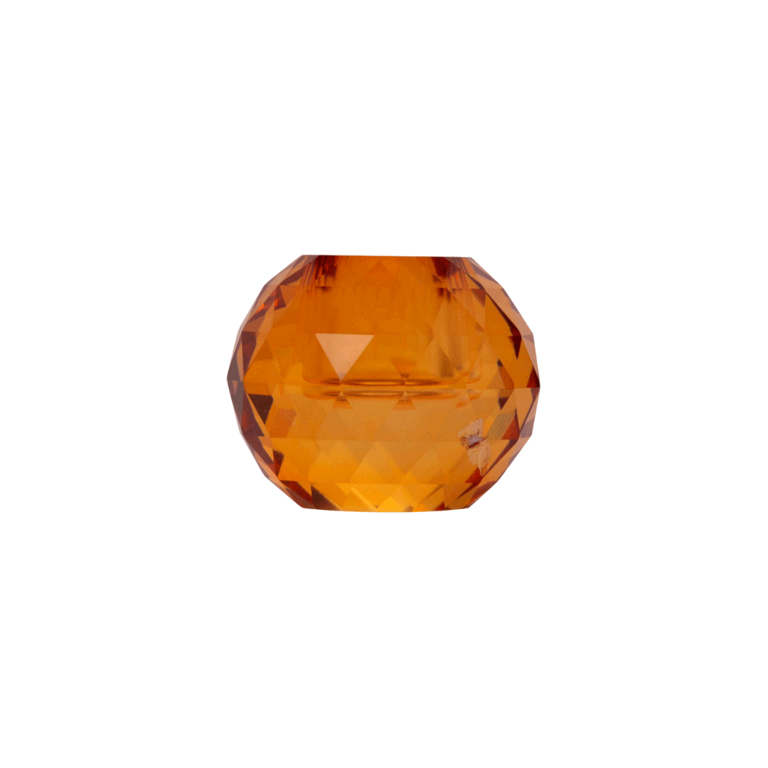 Bougeoir Crystal Ambre