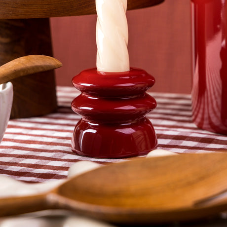 Bougeoir rouge
