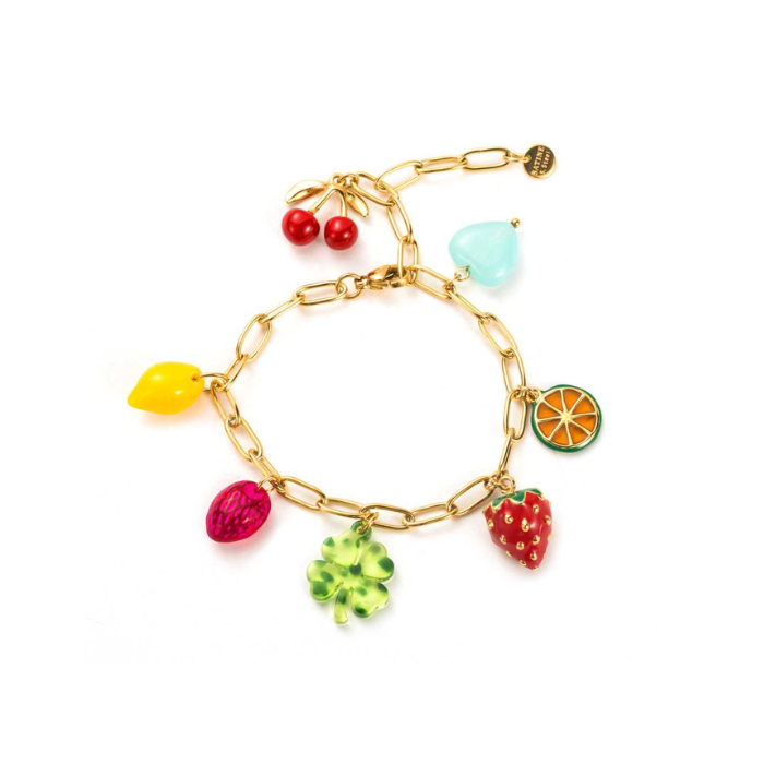 Bracelet breloque Cerise citron