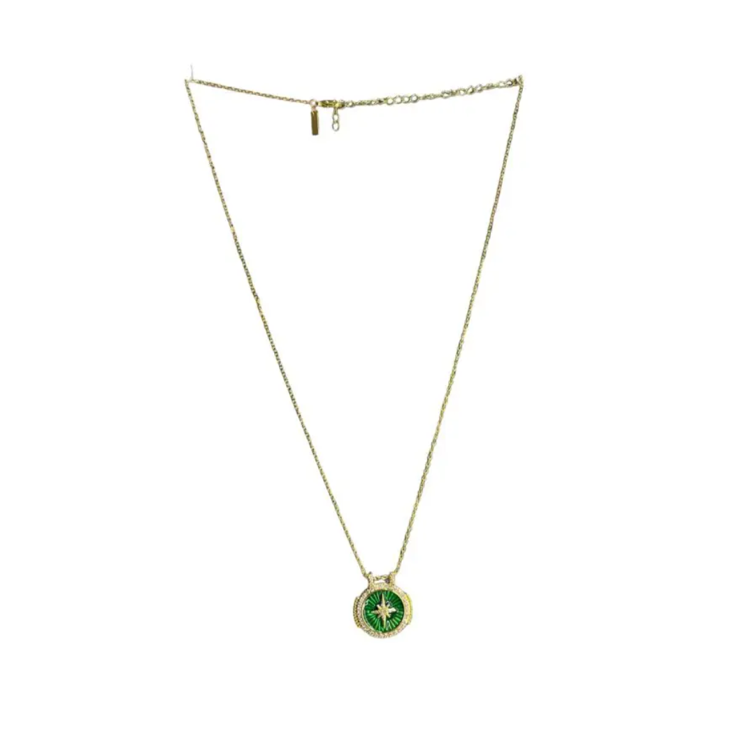 Green Diwali Boho Necklace