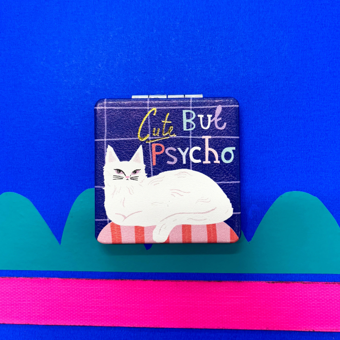 Miroir de Poche Chat