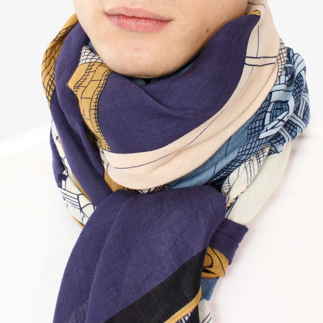 Astrology Scarf Natural