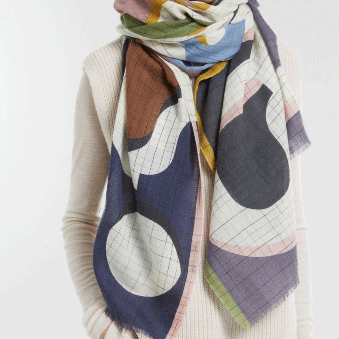 Foulard Lyrique Pétrole