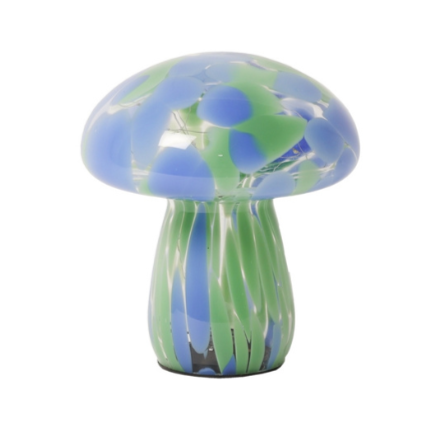 Lampe Champignon bleue