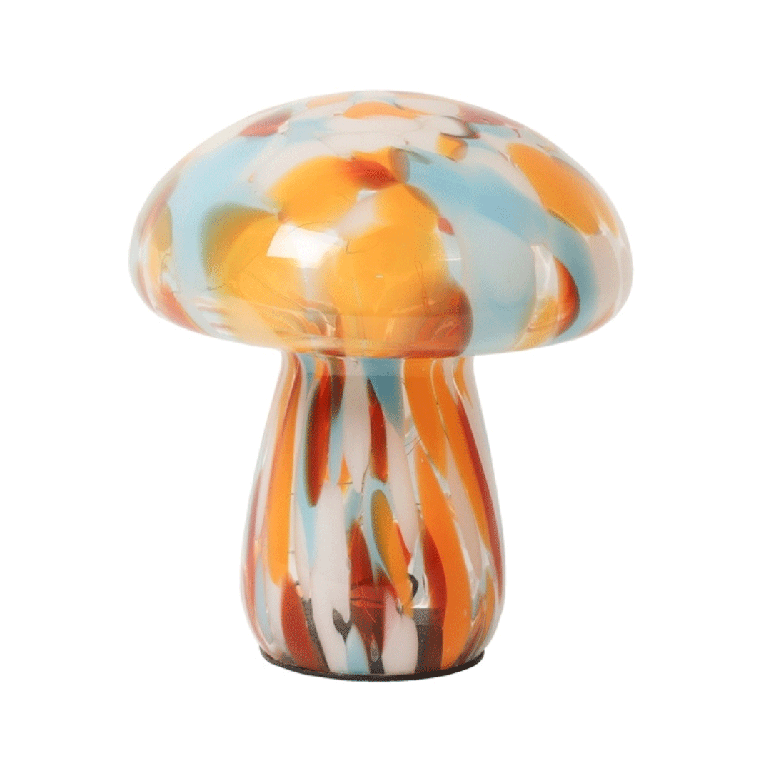 Lampe champignon M ocre ciel