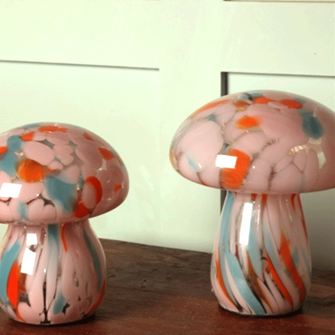 Lampe champignon M orange mint