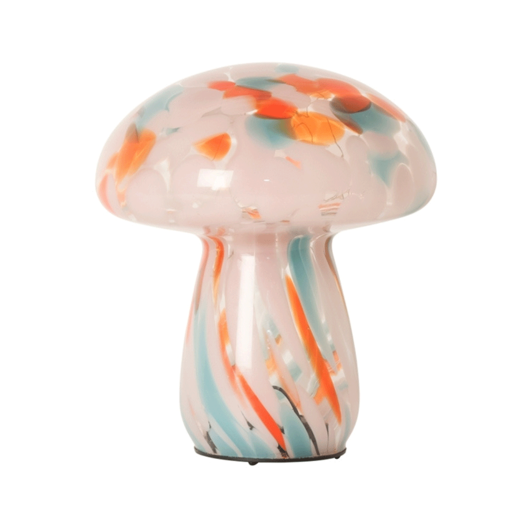 Lampe champignon M orange mint