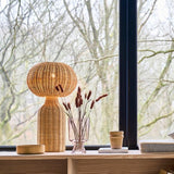 Lampe à poser Rotin