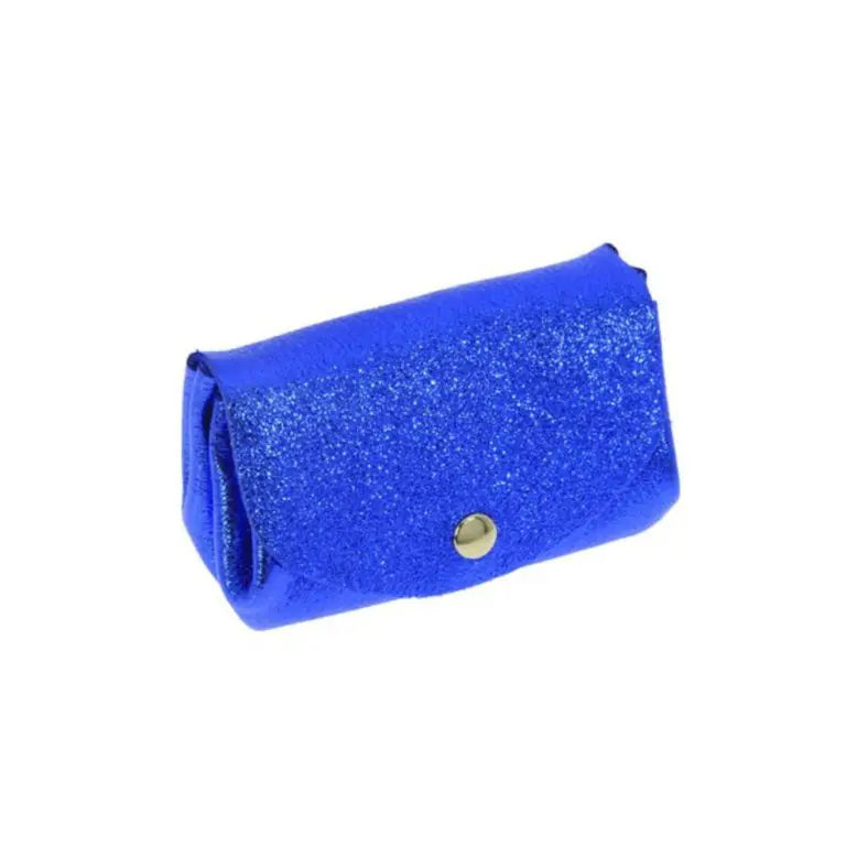 Electric Blue Glitter Coin Purse