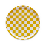Plateau Damier Moutarde