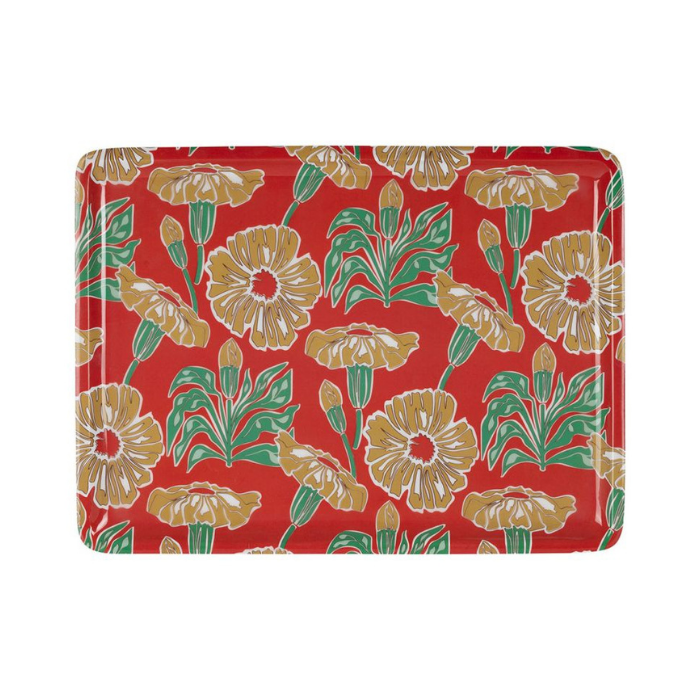 Plateau Floral Rouge