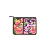 Flower printed clutch