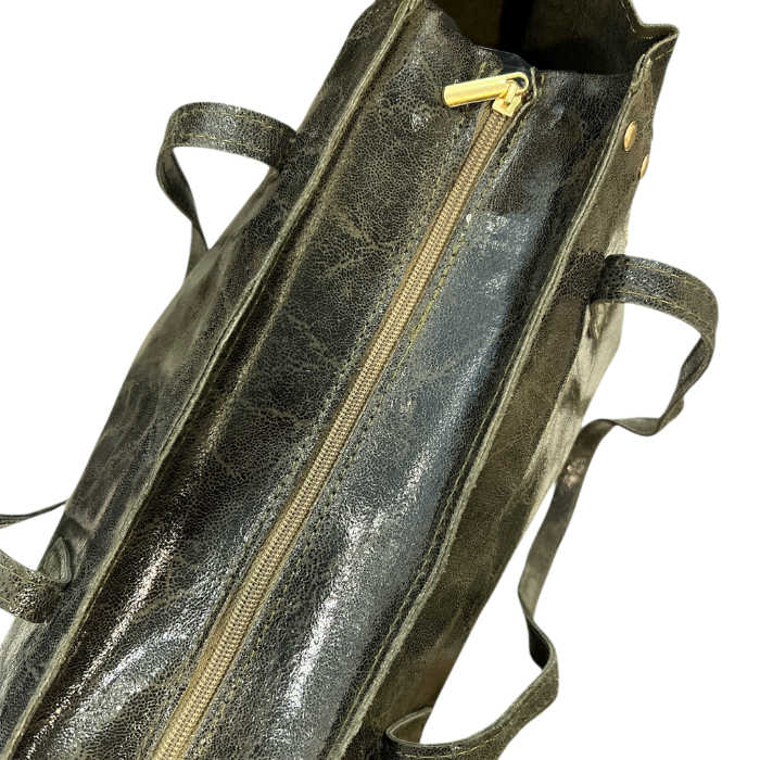 Sac Cuir Clouté Vert