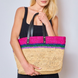 Sac Raffia Fuchsia