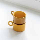 Coffret 2 tasses yellow