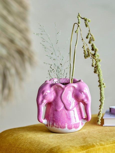 Pink Elephant Vase